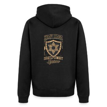 Système de combat israélien Krav Maga - Veste à capuche bio Premium Unisexe - noir - Dos - Nico (187cm)