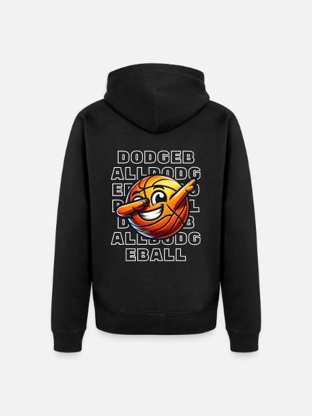Dodgeball - Unisex Premium Bio Zip Hoodie - Schwarz