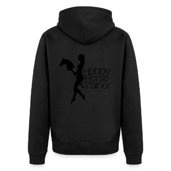 Hobby Horsing Équitation Hobby Cheval - Veste à capuche bio Premium Unisexe - noir - Dos - Nico (187cm)