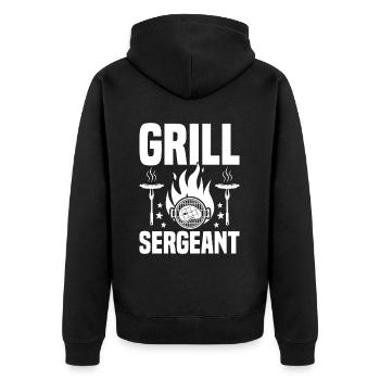 Grillades Barbecue Grillades de fête Barbecue professionnel - Veste à capuche bio Premium Unisexe - noir - Dos - Nico (187cm)