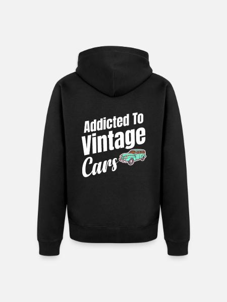 Addicted to - Unisex Premium Organic Zip Hoodie - black