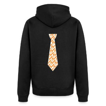 Tronçonneuse Cravate Tronçonneuses Tronçonneuse - Veste à capuche bio Premium Unisexe - noir - Dos - Nico (187cm)