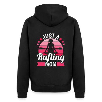 Rafting Mutter Juste une maman rafting - Veste à capuche bio Premium Unisexe - noir - Dos - Nico (187cm)