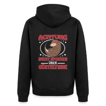 Armadillo Armadillo géant Parlez de Armadillo - Veste à capuche bio Premium Unisexe - noir - Dos - Nico (187cm)