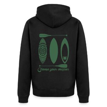 Planche de SUP Planches de Stand up Paddle - Veste à capuche bio Premium Unisexe - noir - Dos - Nico (187cm)