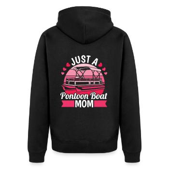 Pontonboot Juste Un Ponton Boat Mom - Veste à capuche bio Premium Unisexe - noir - Dos - Nico (187cm)