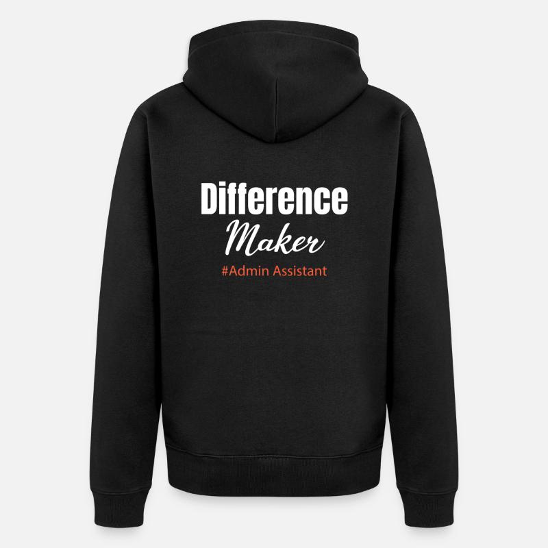 Secrétaire adjoint du Groupe administratif, - Veste à capuche bio Premium Unisexe - noir