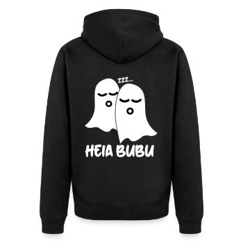 Sommeil Fatigué Dormir Lit Sieste - Veste à capuche bio Premium Unisexe - noir - Dos - Nico (187cm)