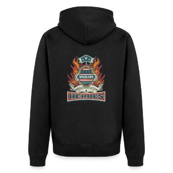 Pompier forestier Wildland Heroes - Veste à capuche bio Premium Unisexe - noir - Dos - Nico (187cm)