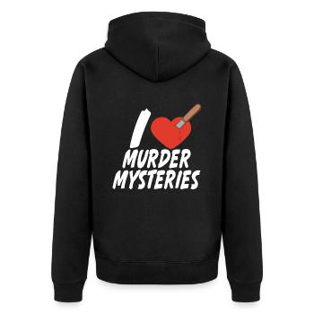 Murder Mystery Dinner joue la victime - Veste à capuche bio Premium Unisexe - noir - Dos - Nico (187cm)