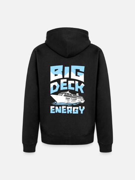 Cruise Funny - Unisex Premium Organic Zip Hoodie - black