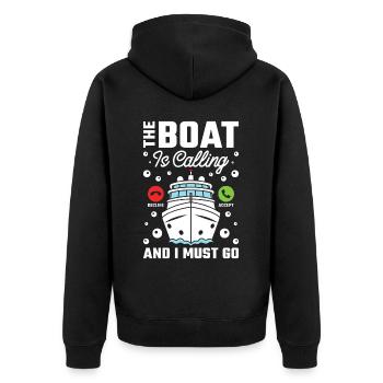 Croisière - Veste à capuche bio Premium Unisexe - noir - Dos - Nico (187cm)