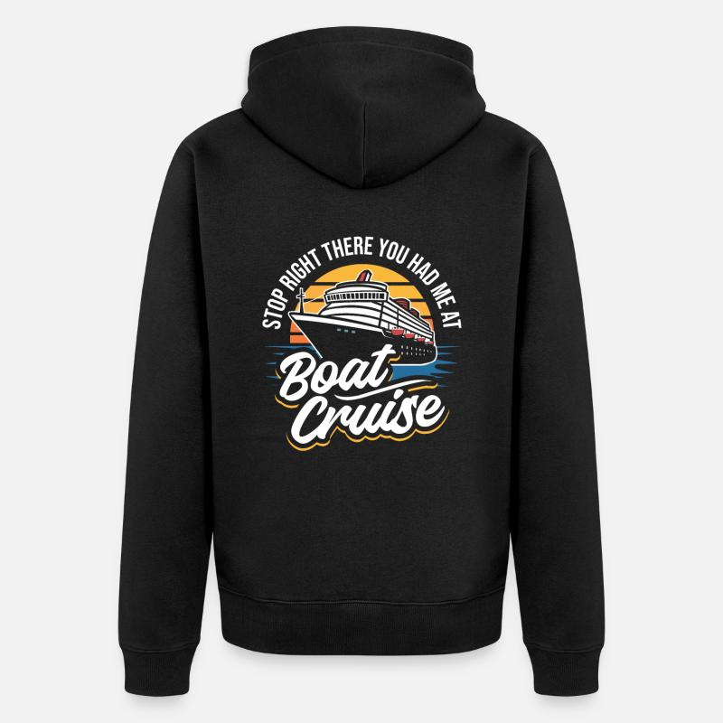 Croisière - Veste à capuche bio Premium Unisexe - noir