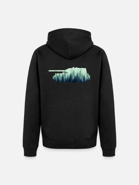Combat Tank Tank Driver - Unisex Premium Organic Zip Hoodie - black