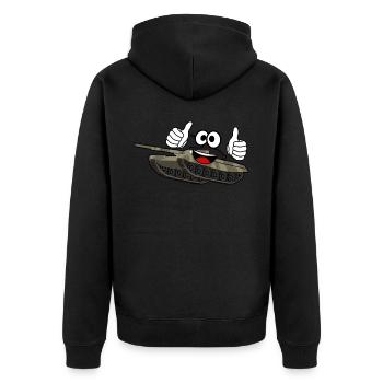 Pouce vers le haut Débardeur - Veste à capuche bio Premium Unisexe - noir - Dos - Nico (187cm)