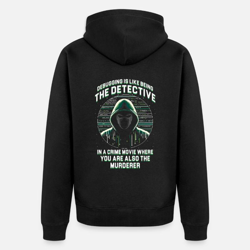 Penetrationstester Penetration Tester Debugging - Unisex Premium Organic Zip Hoodie - black