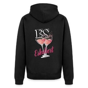 De toute façon, la situation s’intensifie ! – Coupe à Happy - Veste à capuche bio Premium Unisexe - noir - Dos - Nico (187cm)