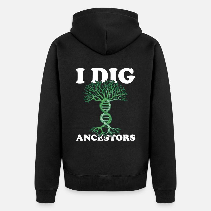Généalogie Généalogies Généalogie Généalogie - Veste à capuche bio Premium Unisexe - noir