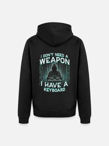 Penetrationstester Penetration Tester - Unisex Premium Bio Zip Hoodie - Schwarz