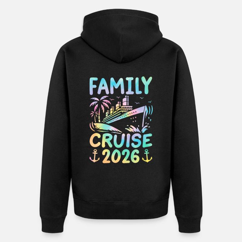 Croisière Famille 2026 - Veste à capuche bio Premium Unisexe - noir
