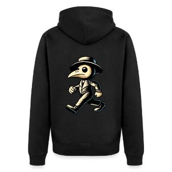 Rétro Vintage Dessin animé Halloween Costume Décoration - Veste à capuche bio Premium Unisexe - noir - Dos - Nico (187cm)