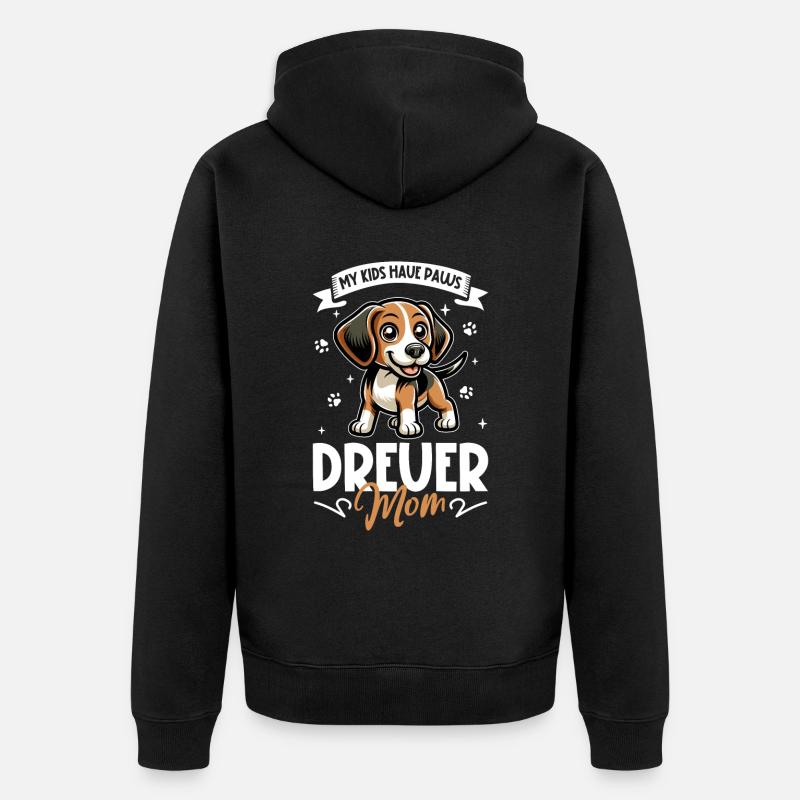 Drever Maman - Veste à capuche bio Premium Unisexe - noir