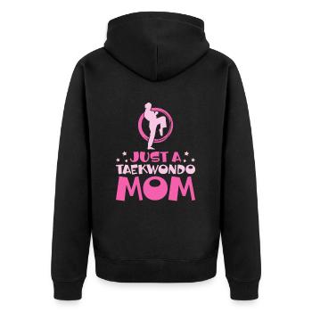 Taekwondo Mutter Juste une maman taekwondo - Veste à capuche bio Premium Unisexe - noir - Dos - Nico (187cm)