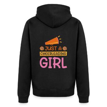 Cheerleader Cheerleading - Unisex Premium Organic Zip Hoodie - black - Back - Nico (187cm)