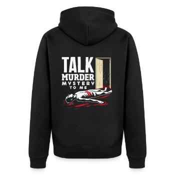 Murder Mystery Dinner, Murder Mystery Dinner - Unisex Premium Organic Zip Hoodie - black - Back - Nico (187cm)