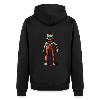 Costume d’Halloween de mort-vivant Creepy Party Design - Veste à capuche bio Premium Unisexe - noir - Dos - Nico (187cm)