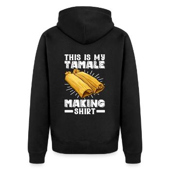 Tamale Cuisine mexicaine Tamale Lover - Veste à capuche bio Premium Unisexe - noir - Dos - Nico (187cm)