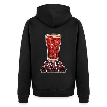 Cola Joke Limonade - Veste à capuche bio Premium Unisexe - noir - Dos - Nico (187cm)