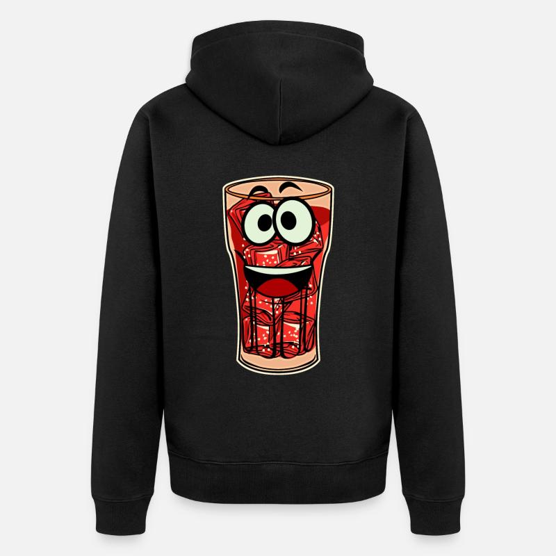 Cola Softdrinks Softdrink Lemonade - Unisex Premium Bio Zip Hoodie - Schwarz