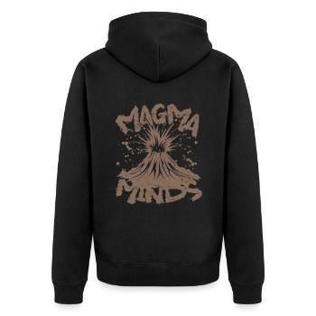 Géologie Géologue Géosciences Magma Minds - Veste à capuche bio Premium Unisexe - noir - Dos - Nico (187cm)
