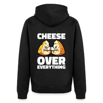 Cheesemaker Dairy Cheese maker Dairy technologist Cheese - Unisex Premium Organic Zip Hoodie - black - Back - Nico (187cm)