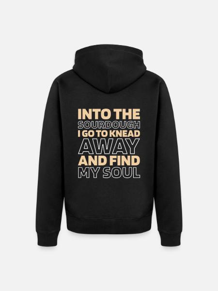 Sourdough bread - Unisex Premium Organic Zip Hoodie - black