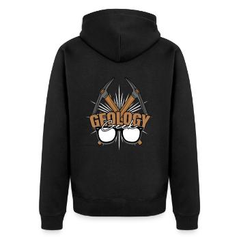 Géologie Géologue Géologue Geek - Veste à capuche bio Premium Unisexe - noir - Dos - Nico (187cm)