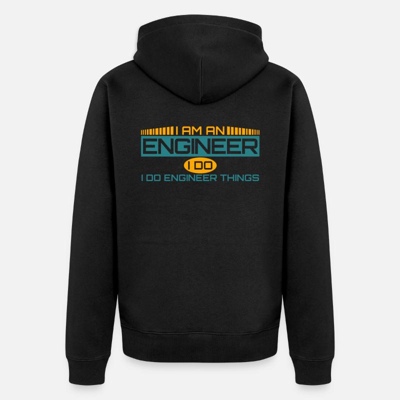 Engineer Mechanical Engineering - Unisex Premium Bio Zip Hoodie - Schwarz