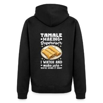 Tamale Cuisine mexicaine Tamale Lover - Veste à capuche bio Premium Unisexe - noir - Dos - Nico (187cm)