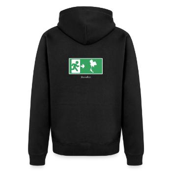 Retraite En Thaïlande Voyage Amour Thaïlandais - Veste à capuche bio Premium Unisexe - noir - Dos - Nico (187cm)
