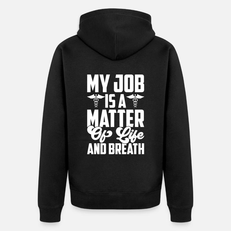 Service ambulancier paramédical Paramédic - Veste à capuche bio Premium Unisexe - noir