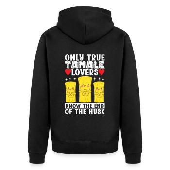 Tamale Cuisine mexicaine Tamale Lover - Veste à capuche bio Premium Unisexe - noir - Dos - Nico (187cm)