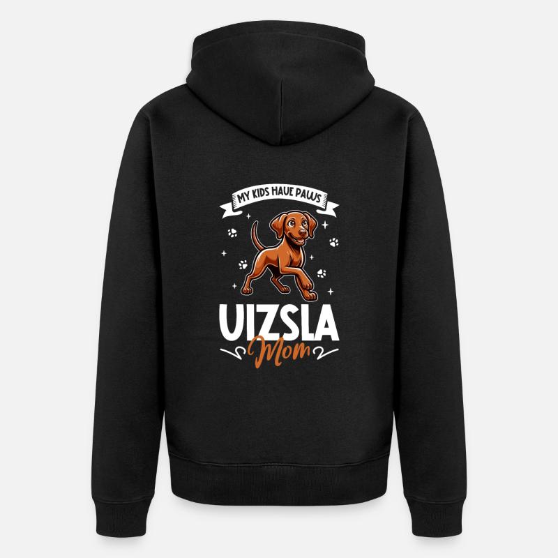 Magyar Vizsla Mama - Veste à capuche bio Premium Unisexe - noir
