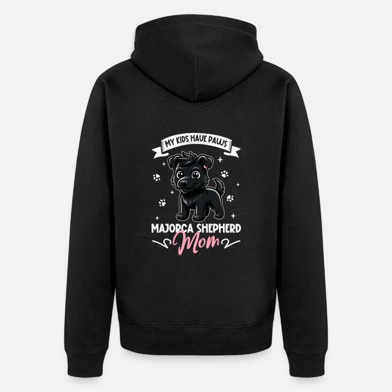 Ca de bestiar Mama - Unisex Premium Bio Zip Hoodie - Schwarz