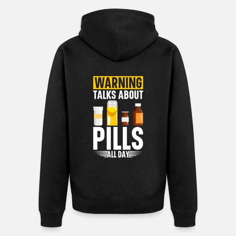 Assistant Pharmaceutique Pharmacy Tech - Veste à capuche bio Premium Unisexe - noir