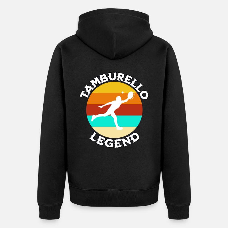 Légende de Tamburello - Veste à capuche bio Premium Unisexe - noir