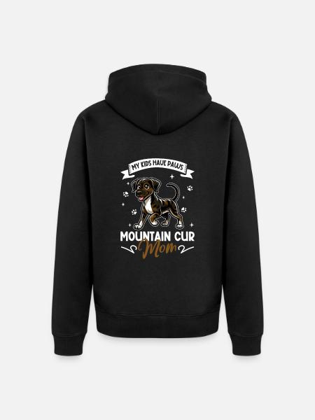 Mountain Cur Mama - Unisex Premium Organic Zip Hoodie - black