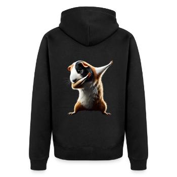 Drôle Dabbing Cochon D’Inde Amoureux des animaux Animal - Veste à capuche bio Premium Unisexe - noir - Dos - Nico (187cm)