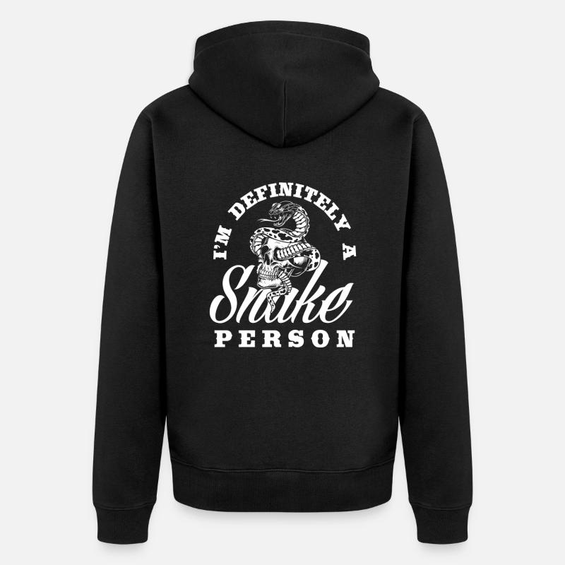 Personne Serpent - Veste à capuche bio Premium Unisexe - noir
