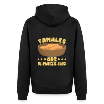 Tamale Cuisine mexicaine Tamale Lover - Veste à capuche bio Premium Unisexe - noir - Dos - Nico (187cm)